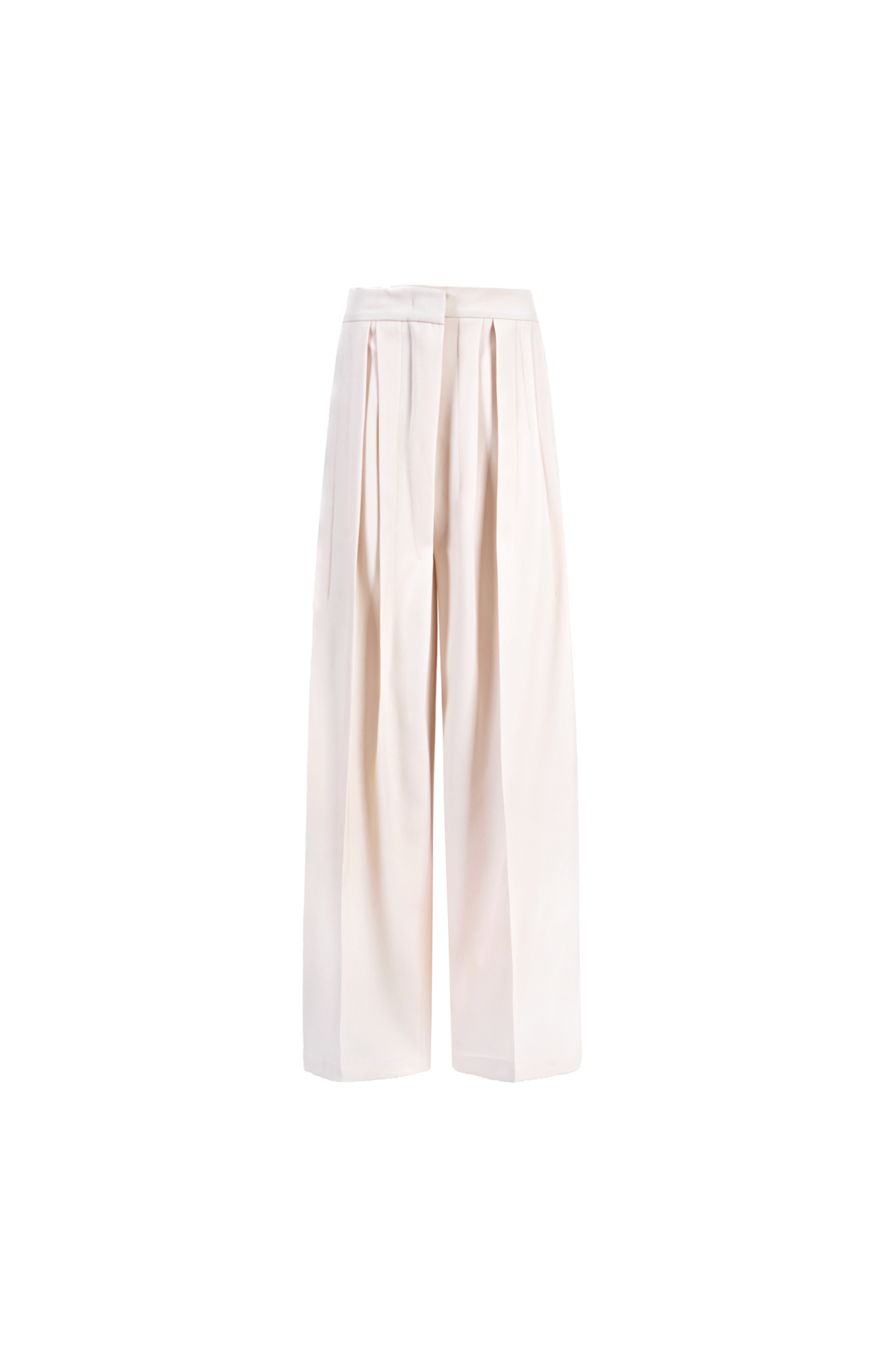 Pink wide-leg pants on a white background