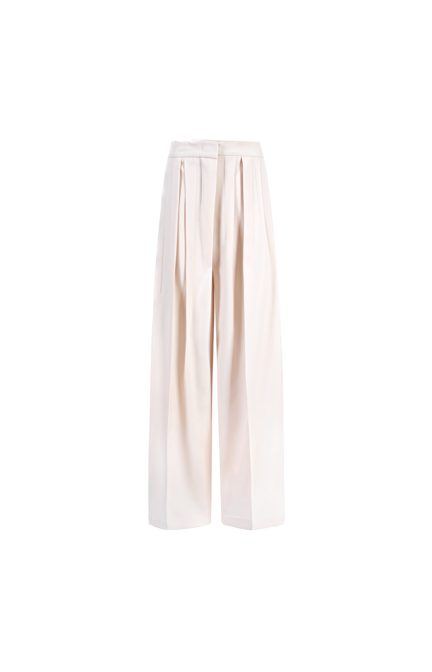 Pink wide-leg pants on a white background