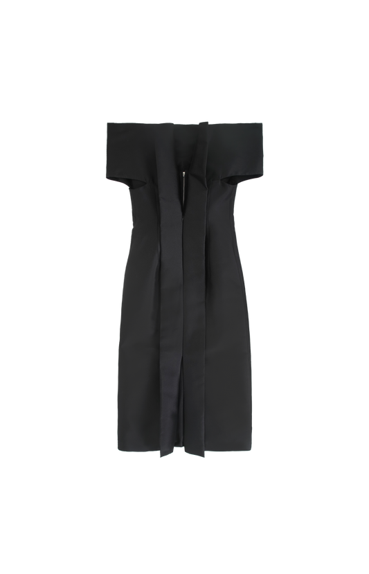 Jil Sander Off-Shoulder Midi Dress in Black — product photo 2