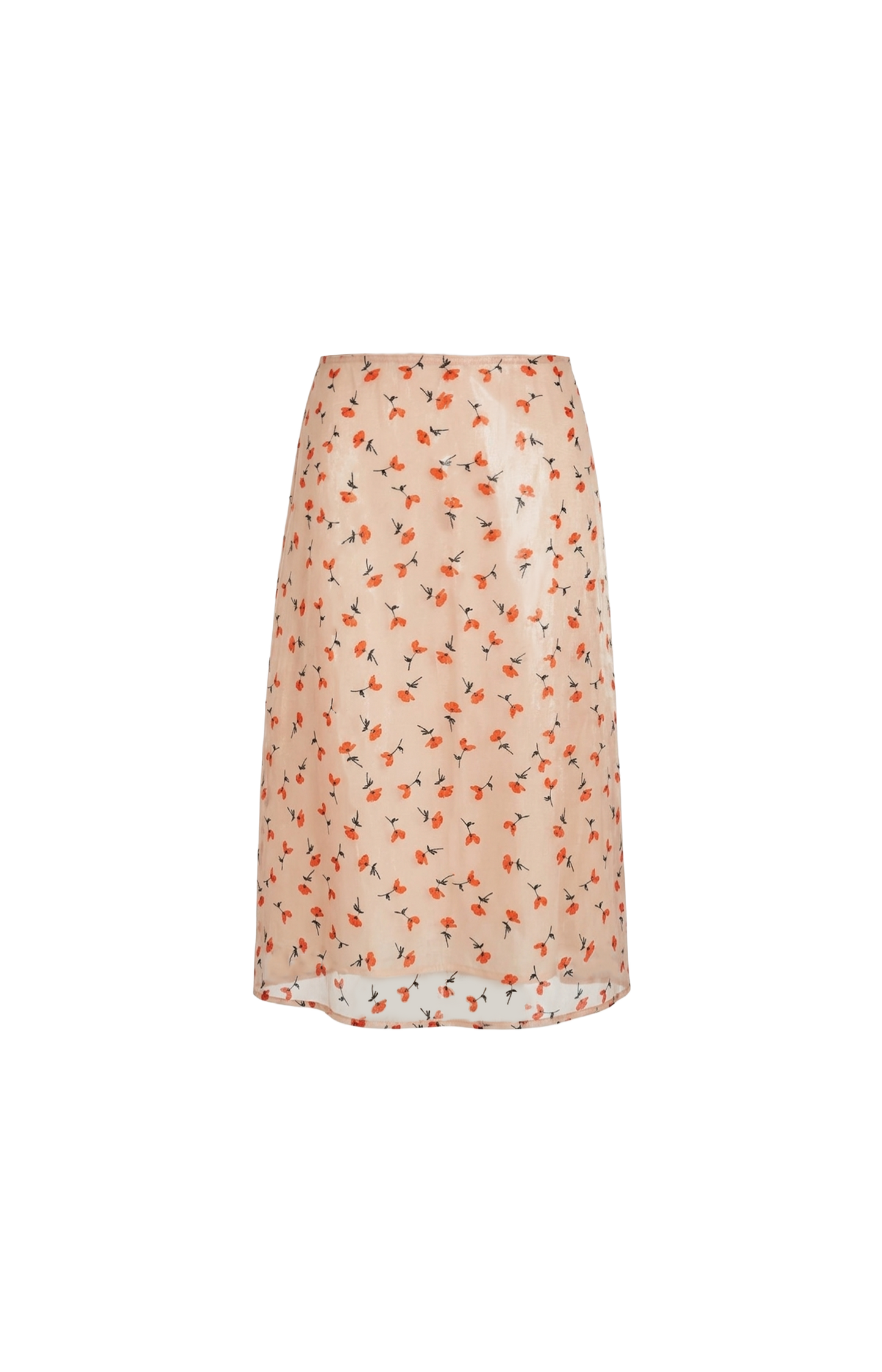 Technical Organdy Printed Skirt