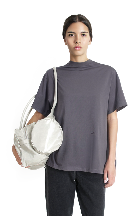Double Top-Handle Bag in White