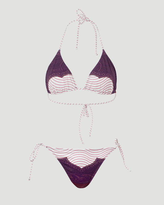 THE BUGRUNDY CARTOUCHE BIKINI