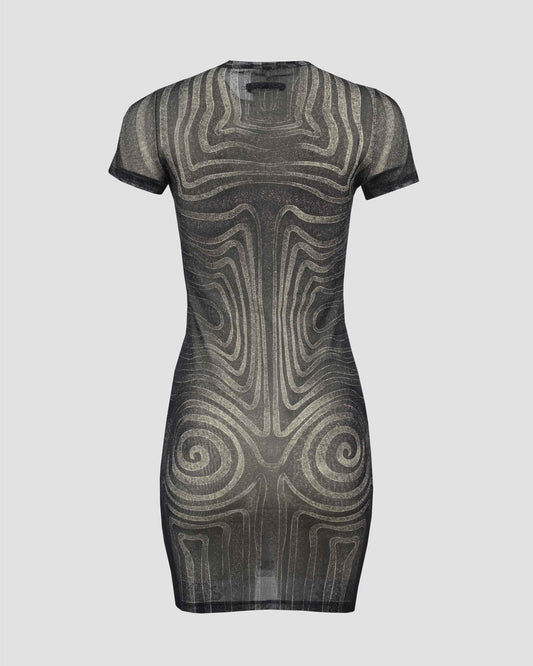 Spiral Mesh Dress