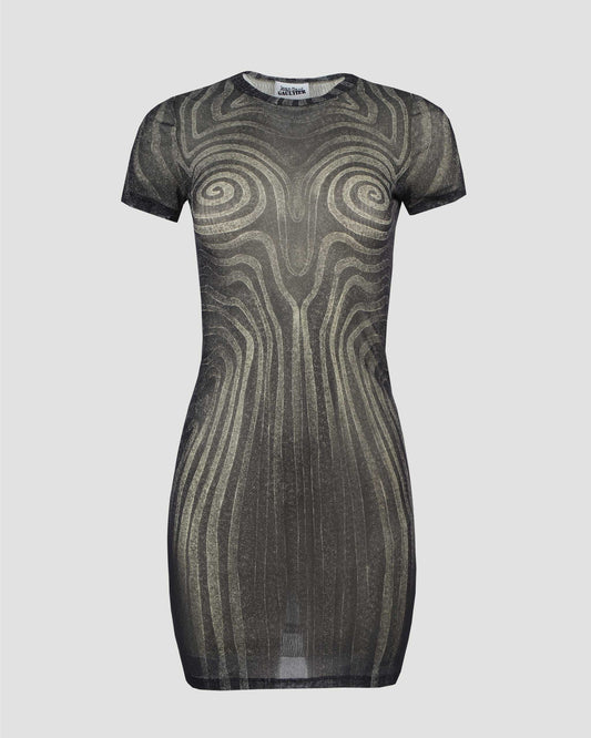 Spiral Mesh Dress