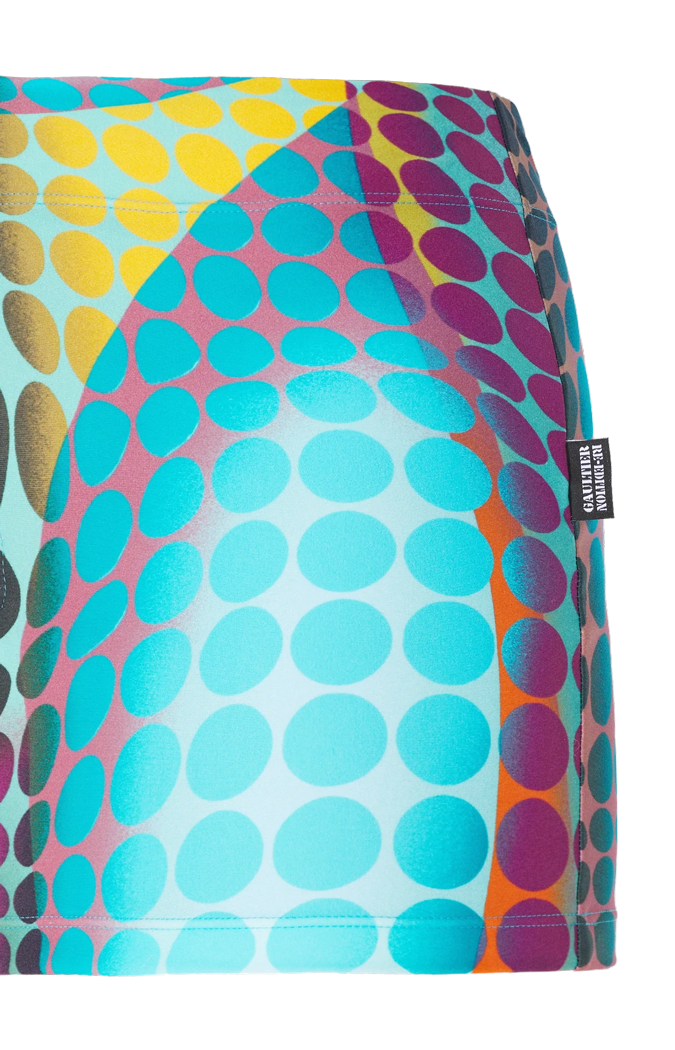 Center Zip Mini Skirt