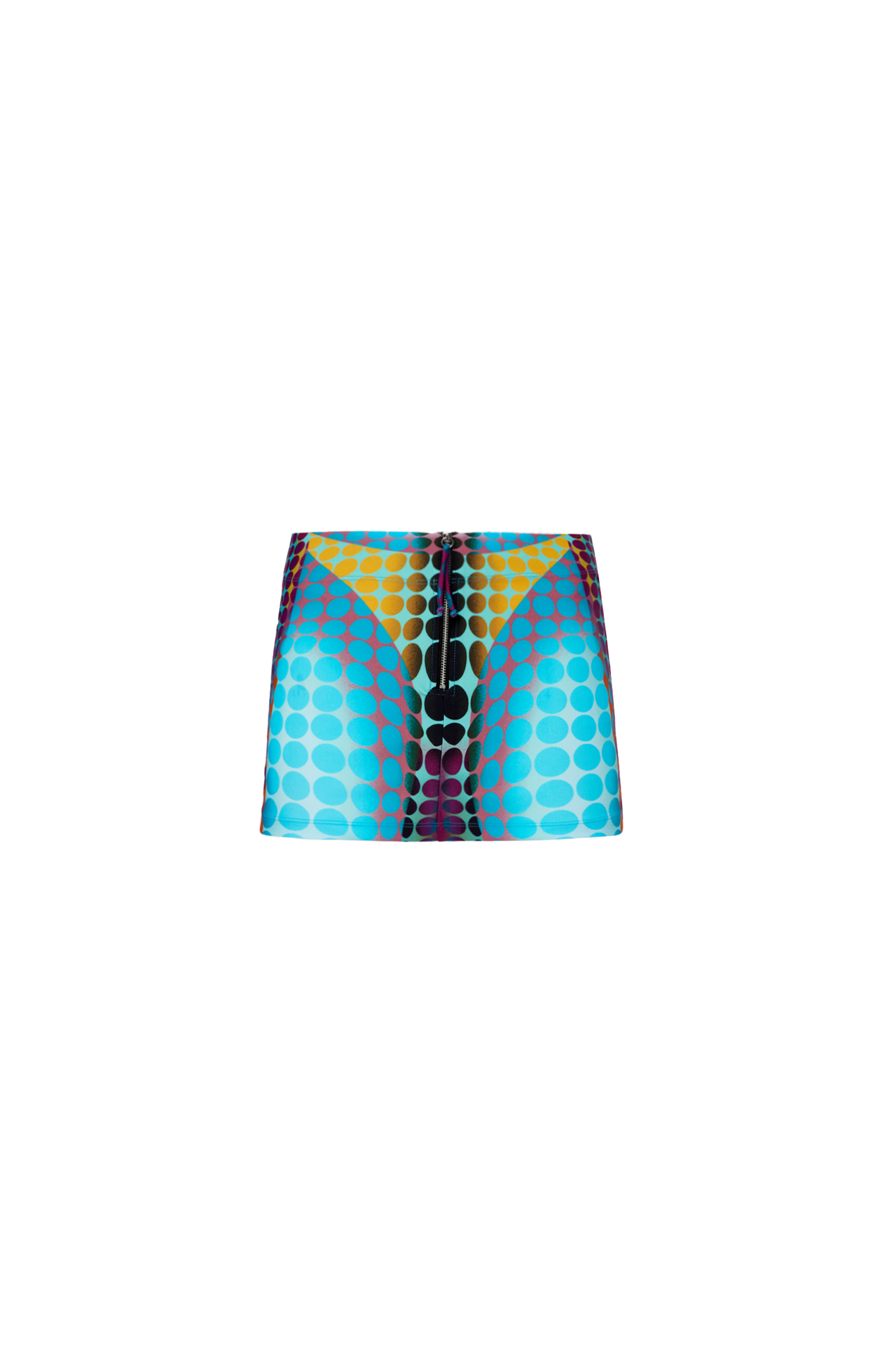 Center Zip Mini Skirt