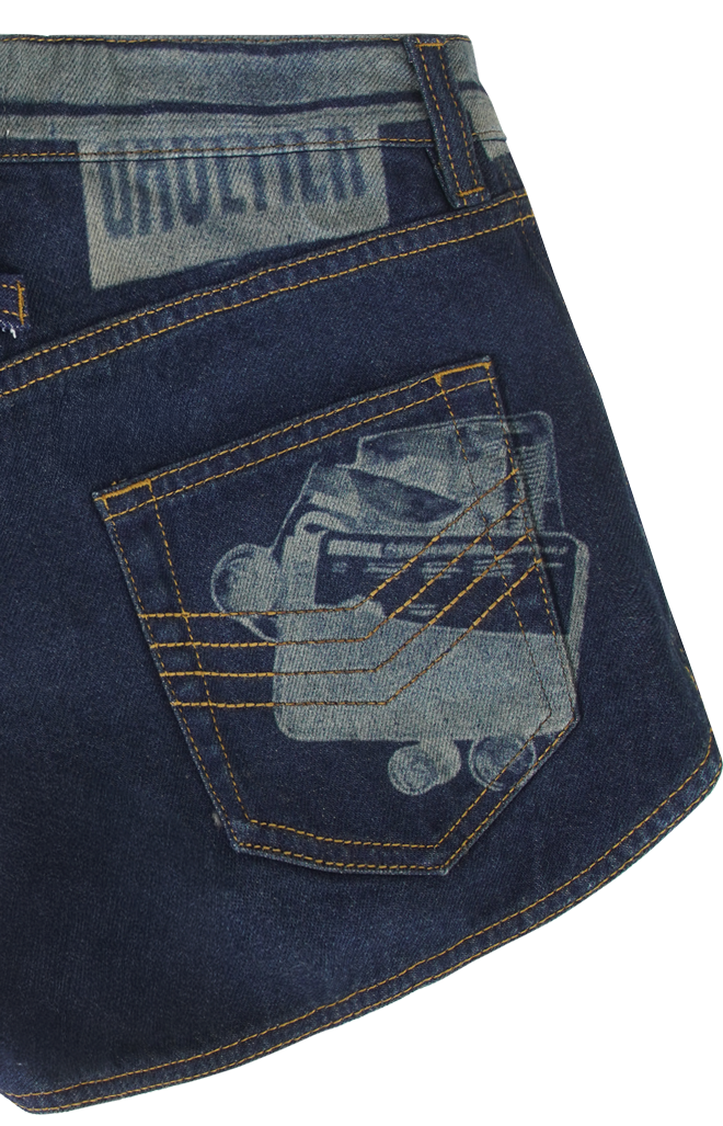 Trompe-L'oeil Denim Shorts