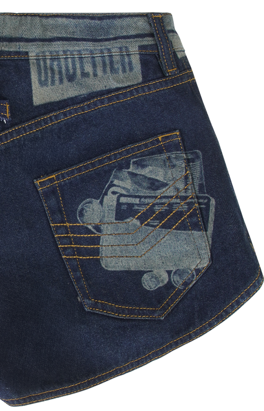 Trompe-L'oeil Denim Shorts