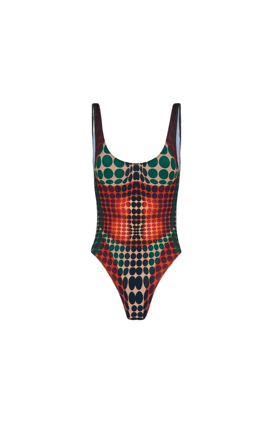 The Brown Dots Swimsuit