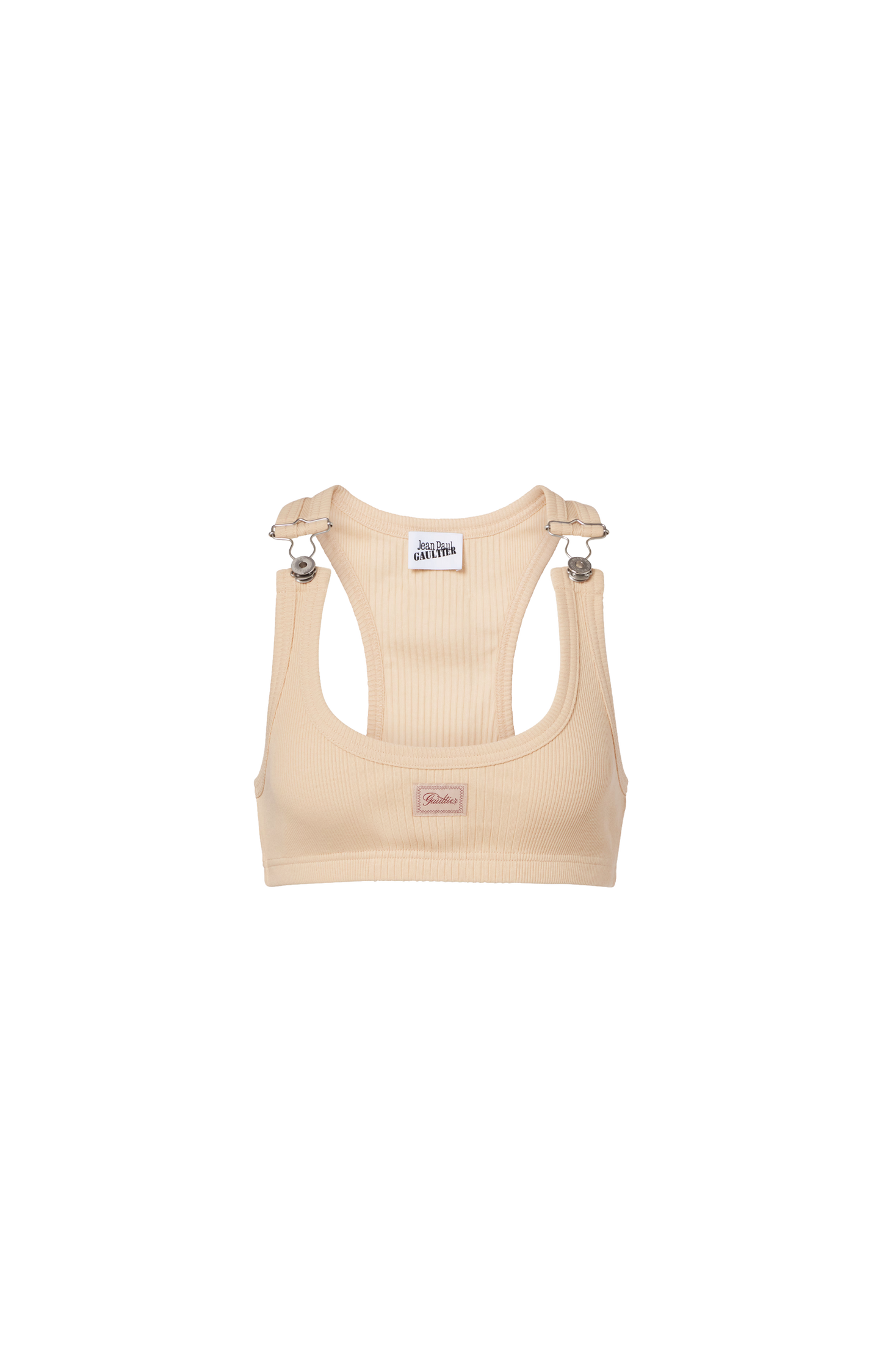 The Beige Gaultier Patch Bra