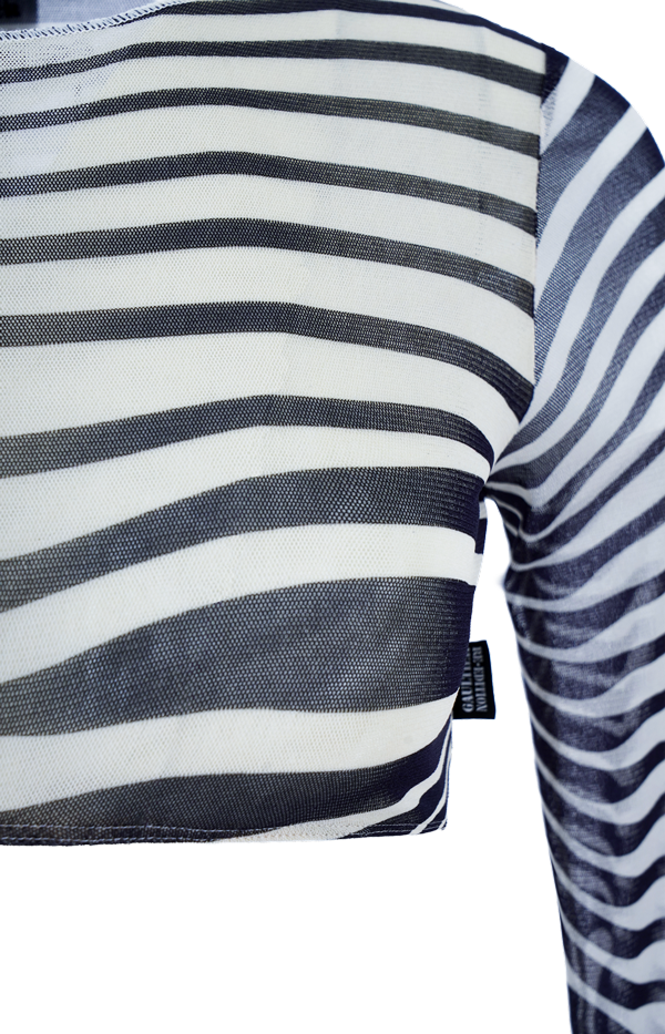 The Navy Blue Body Morphing Crop Top