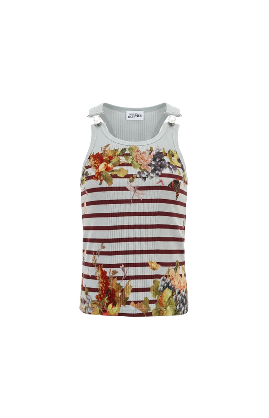 Marinière Grape Rib Tank Top
