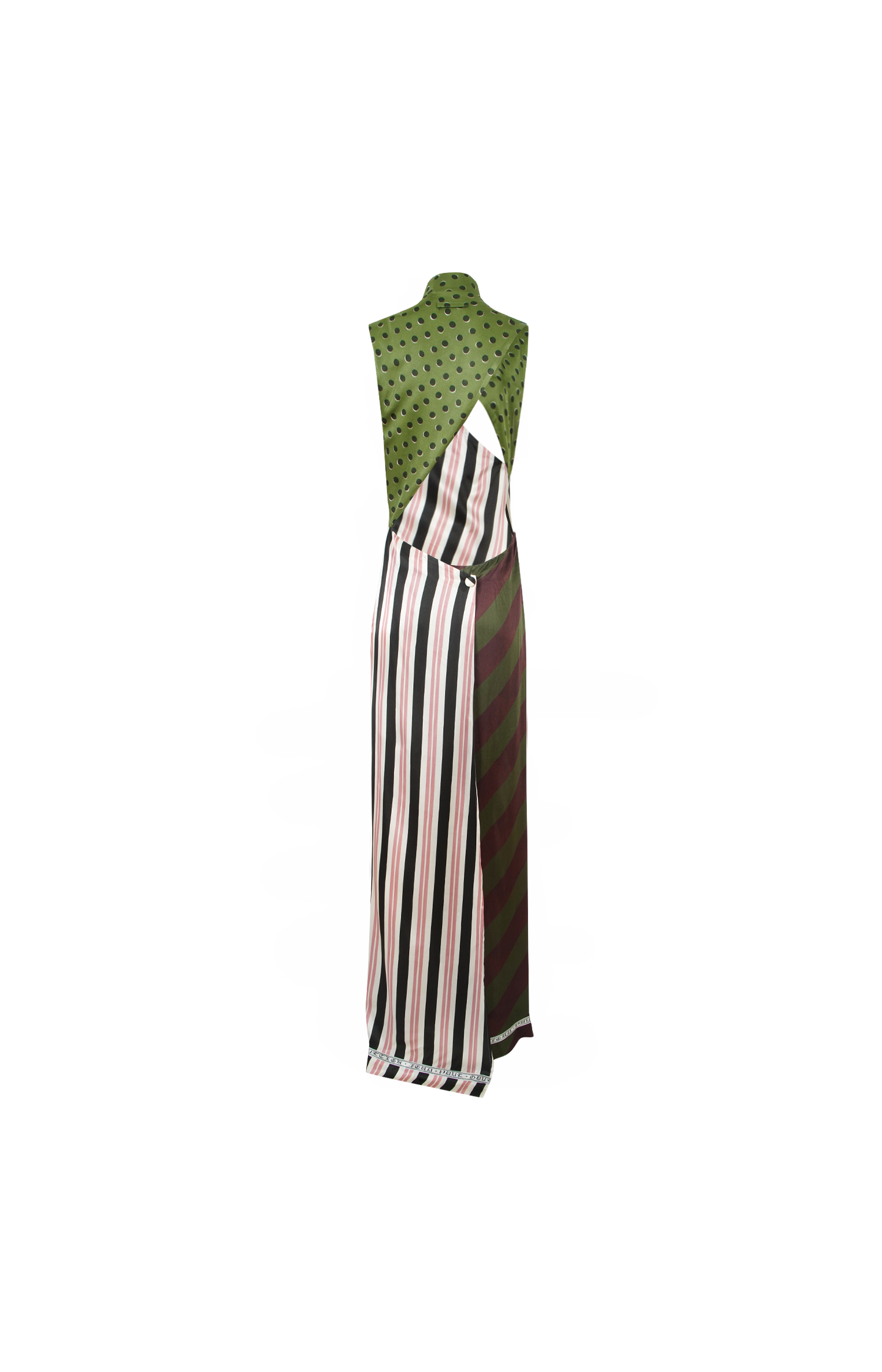 Patchwork Long Sleeveless Dress