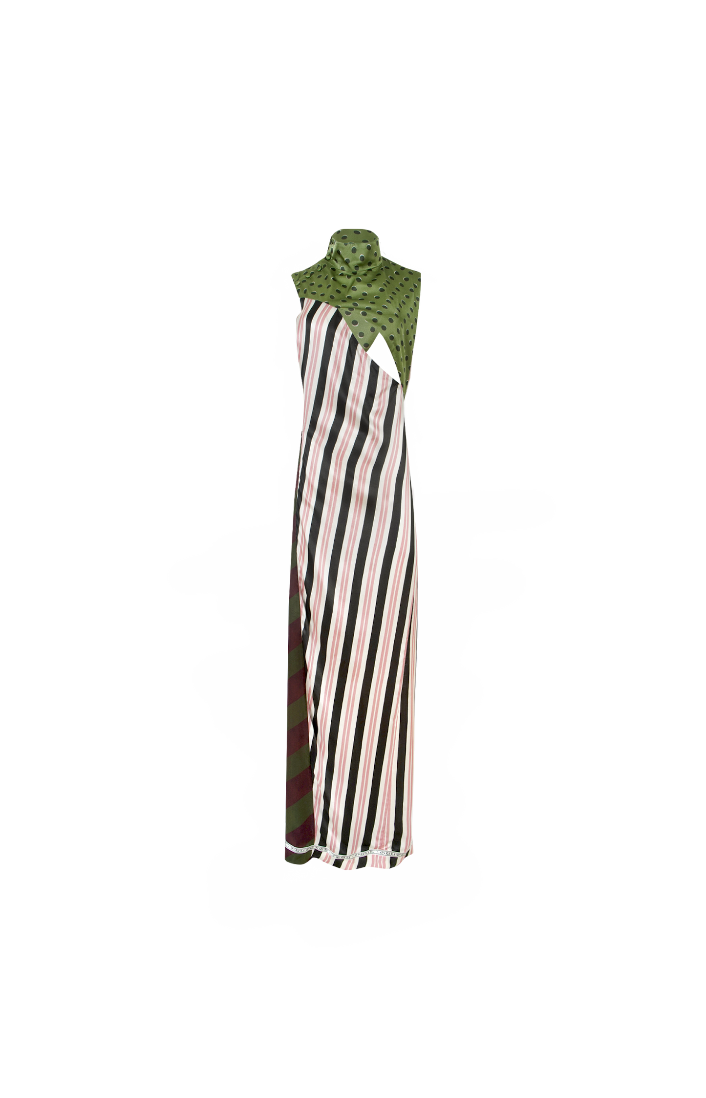 Patchwork Long Sleeveless Dress