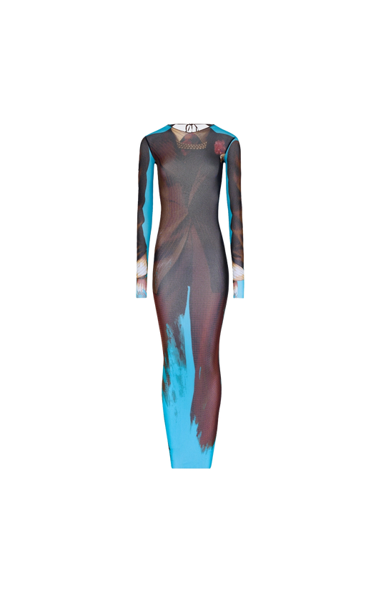 Tennis Open-Back Maxi Dress