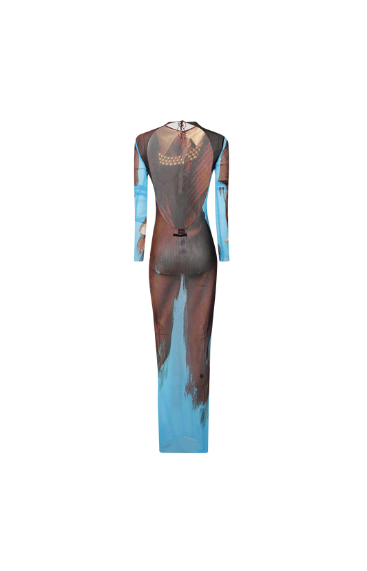 Tennis Open-Back Maxi Dress