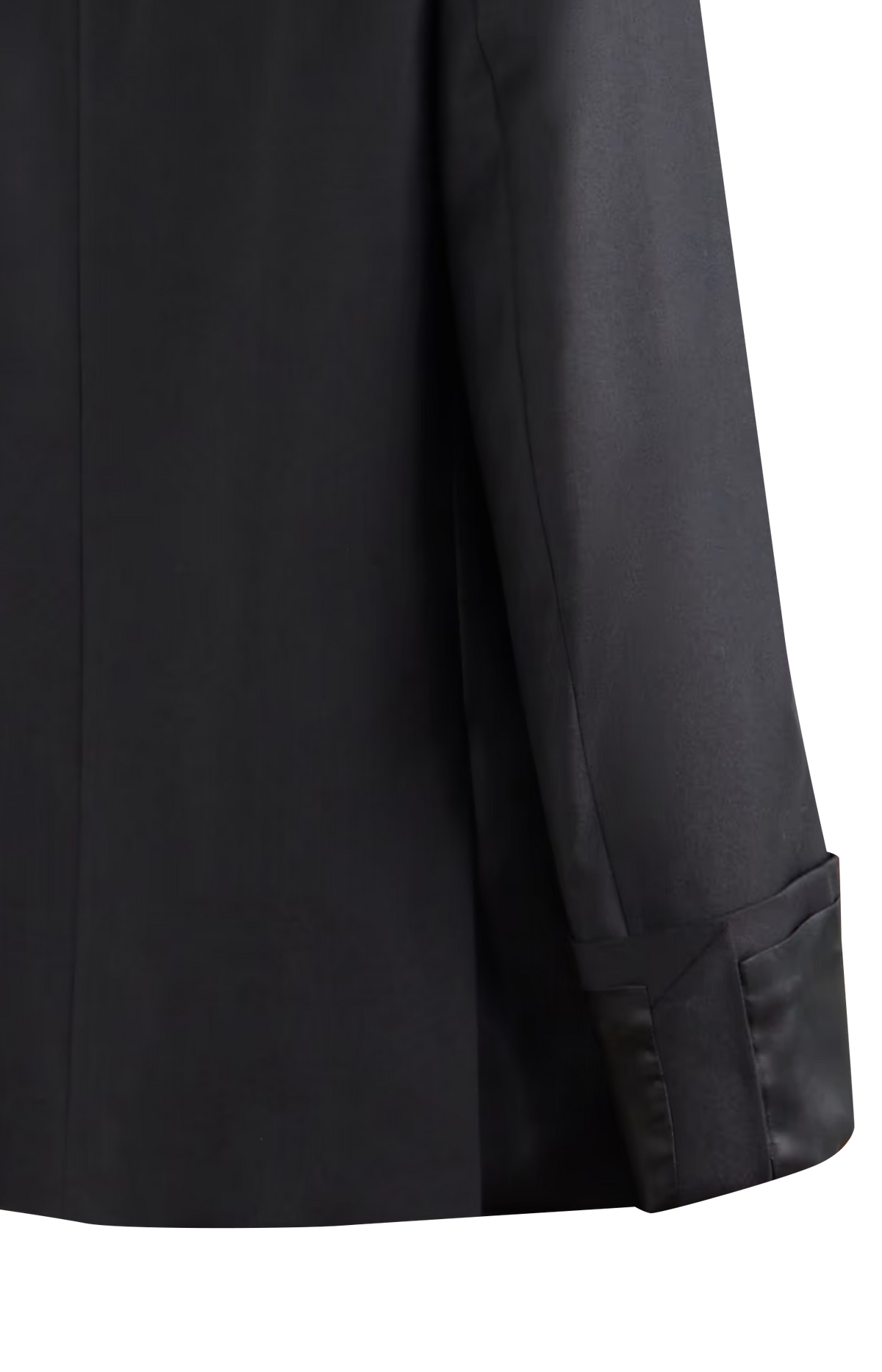 Exposed Lining Blazer in Black