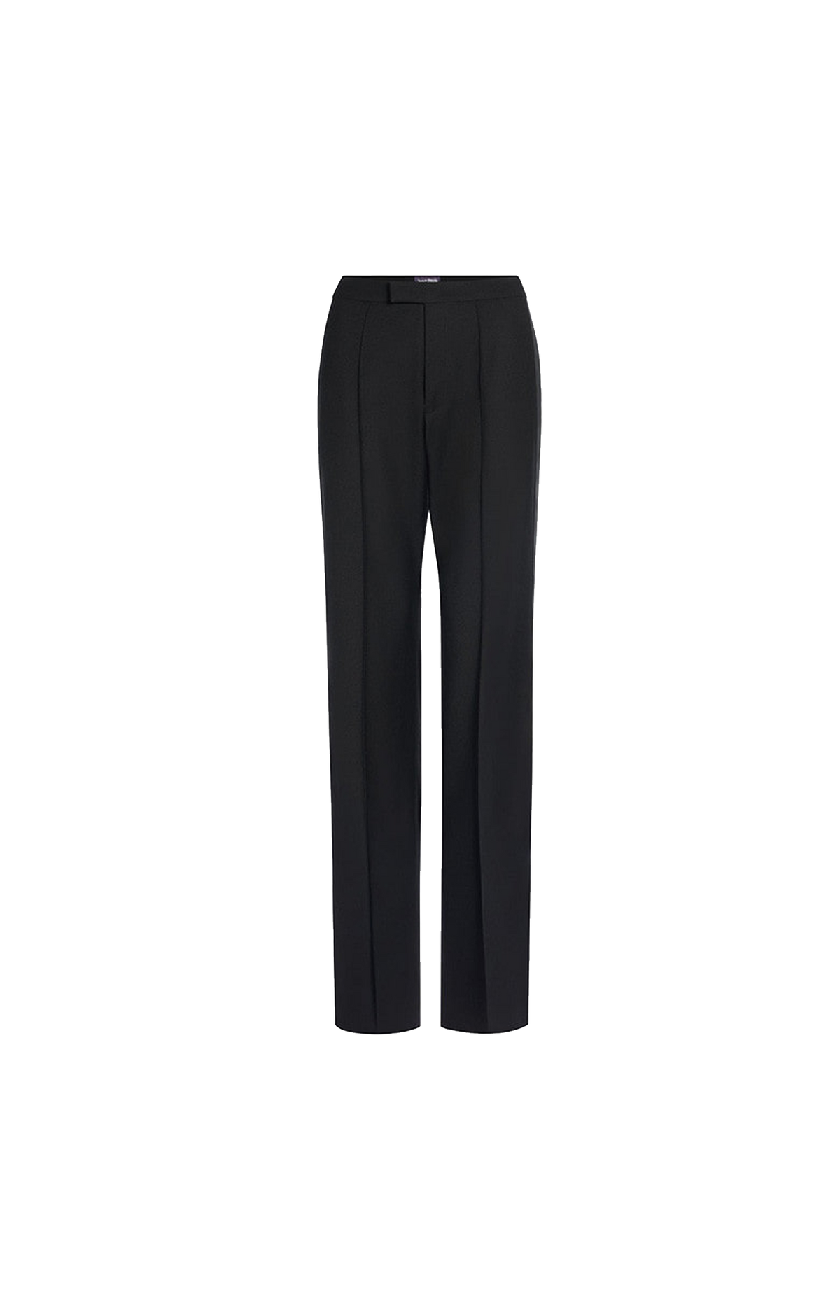 Satin Tailored Trousers in Black