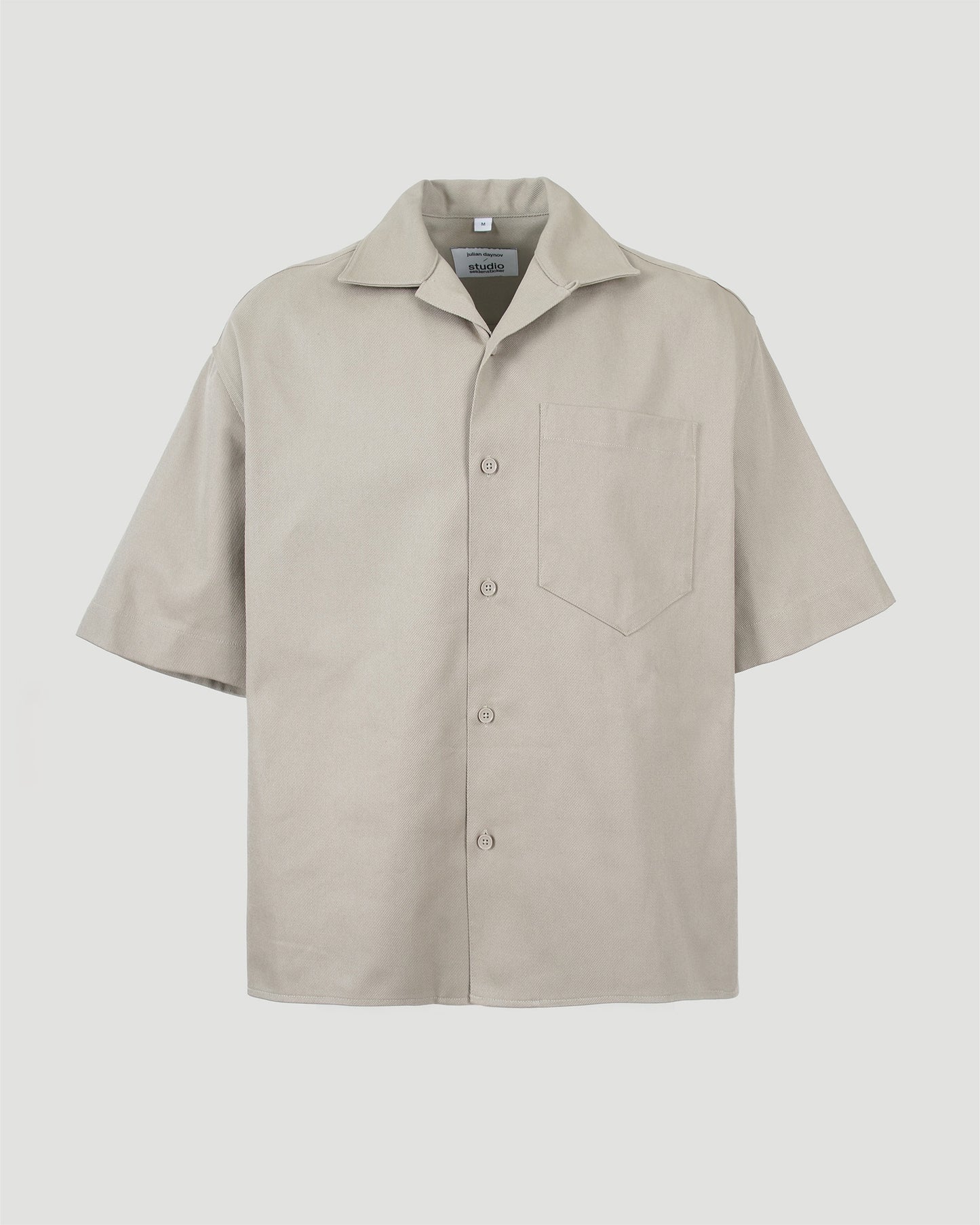 Collar shirt in beige