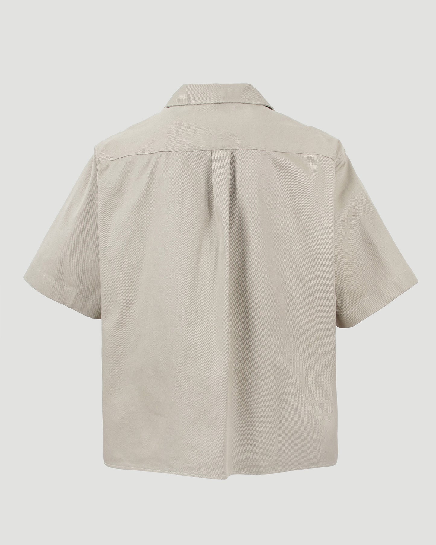 Collar shirt in beige