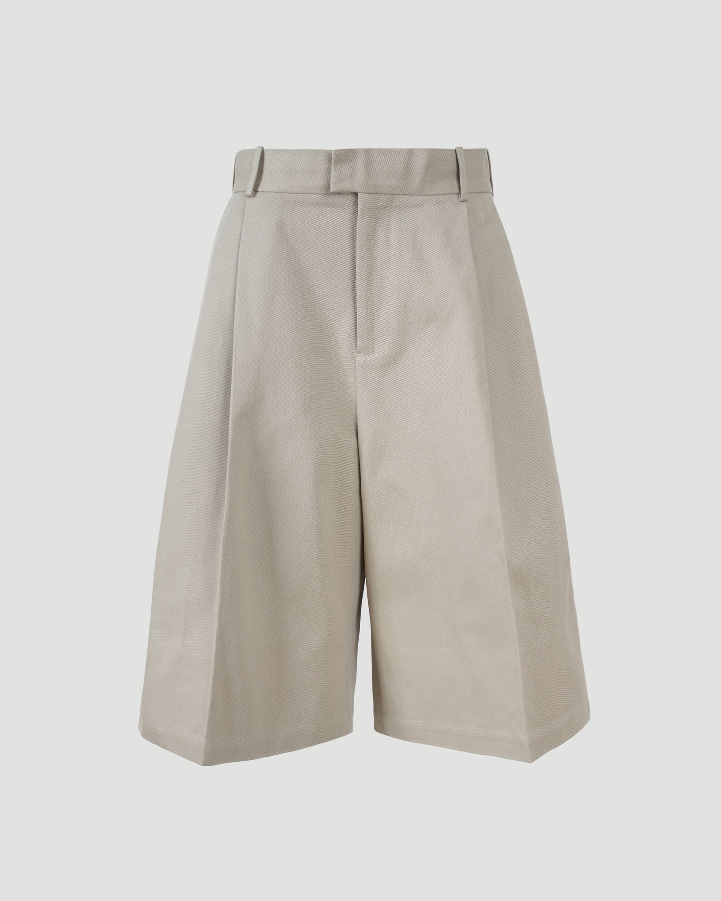 Oversized Bermuda Pants in Beige