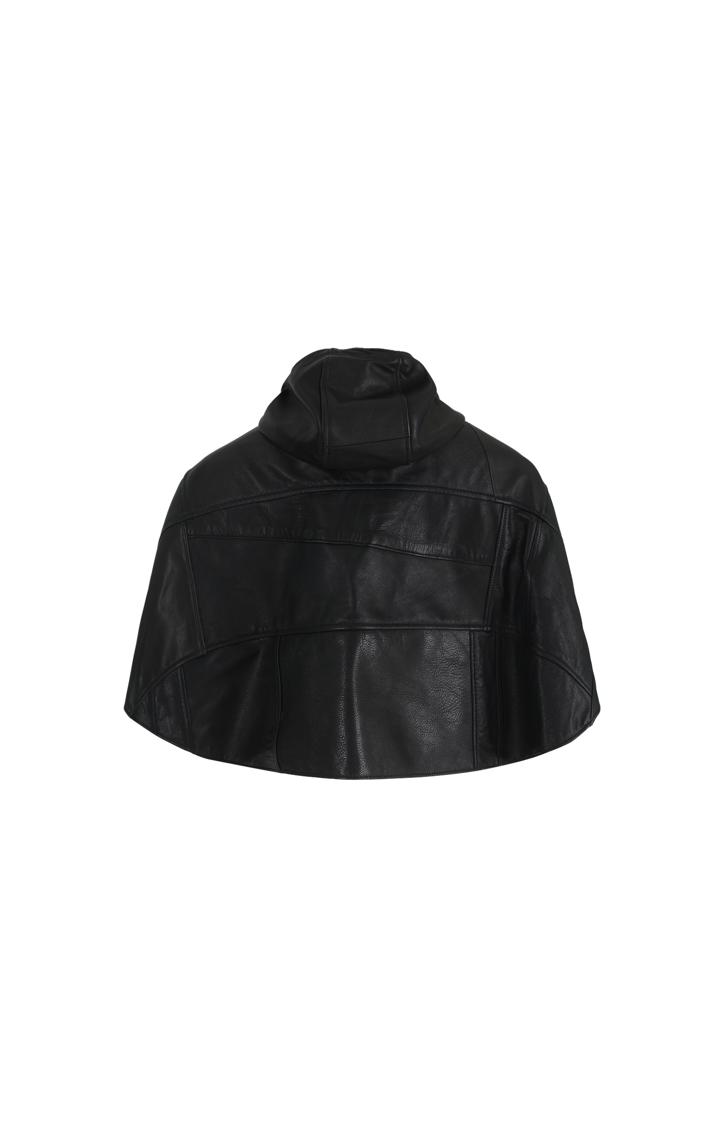 Leather Cape in Black