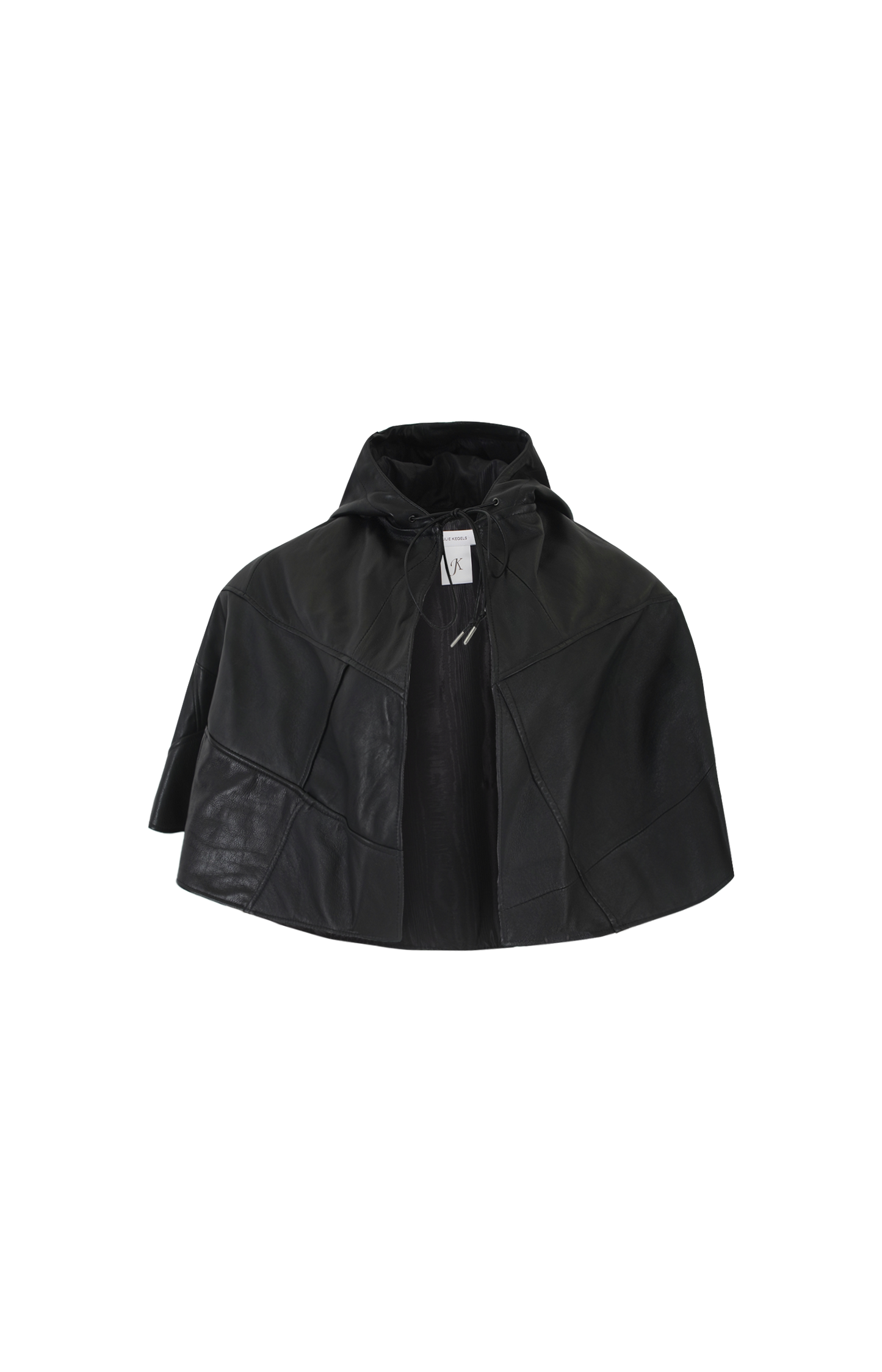Leather Cape in Black