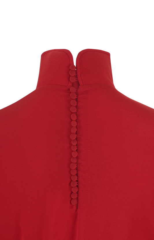 Julie Kegels Juman Turtleneck Top in Red — product photo 2