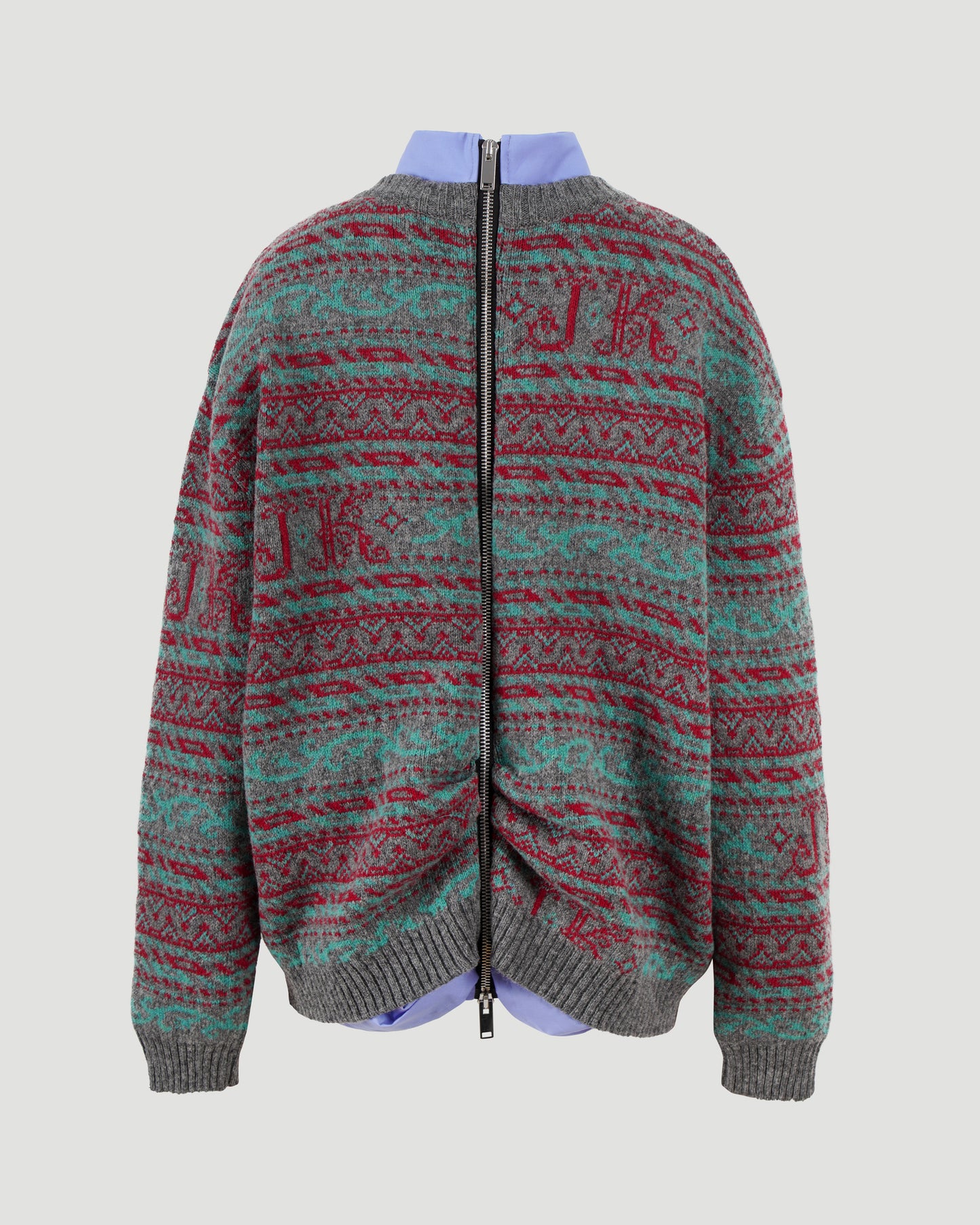 V-Neck Sweater With Shirt