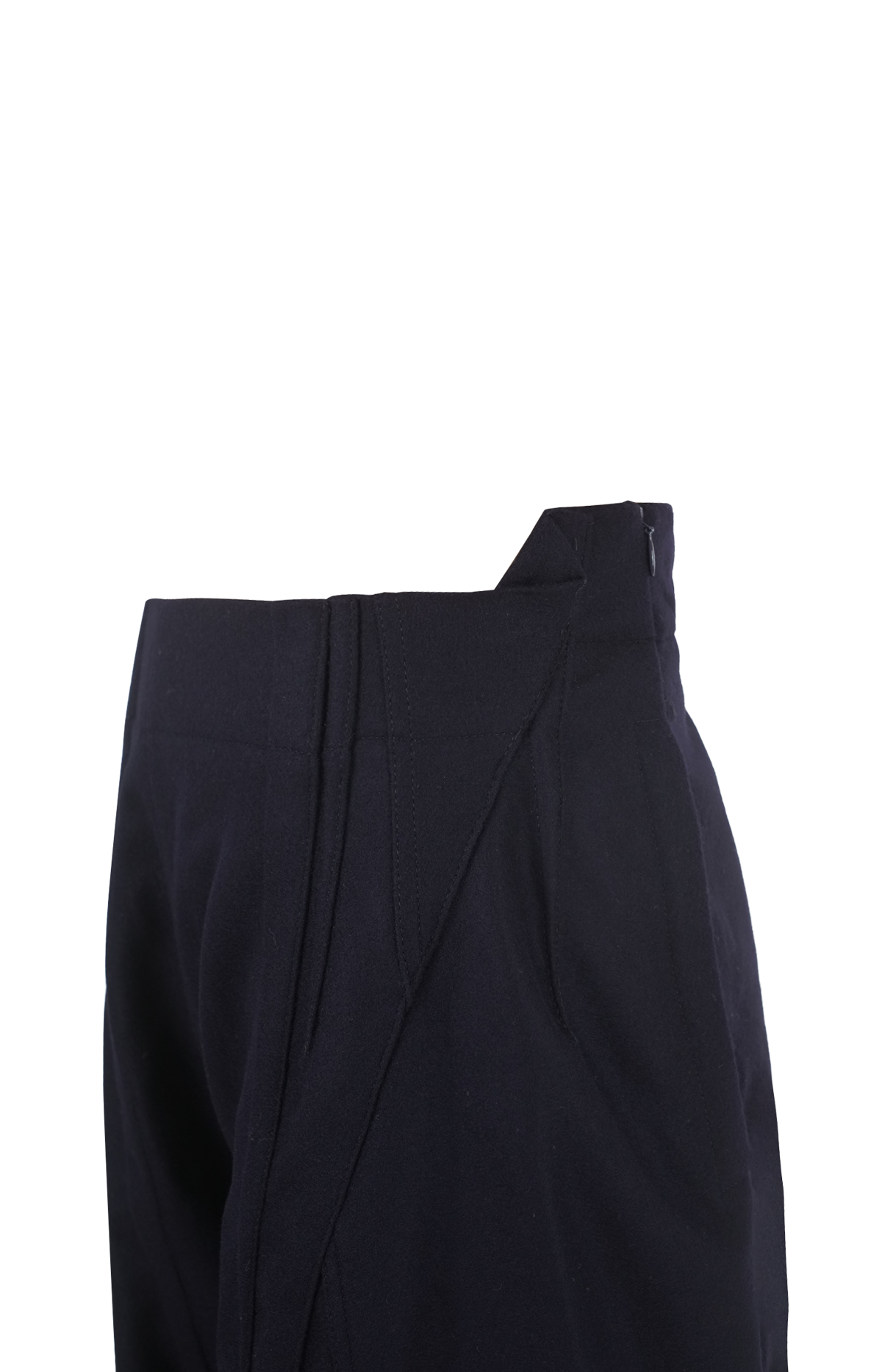 Tailored Wide-Leg Trousers in Navy