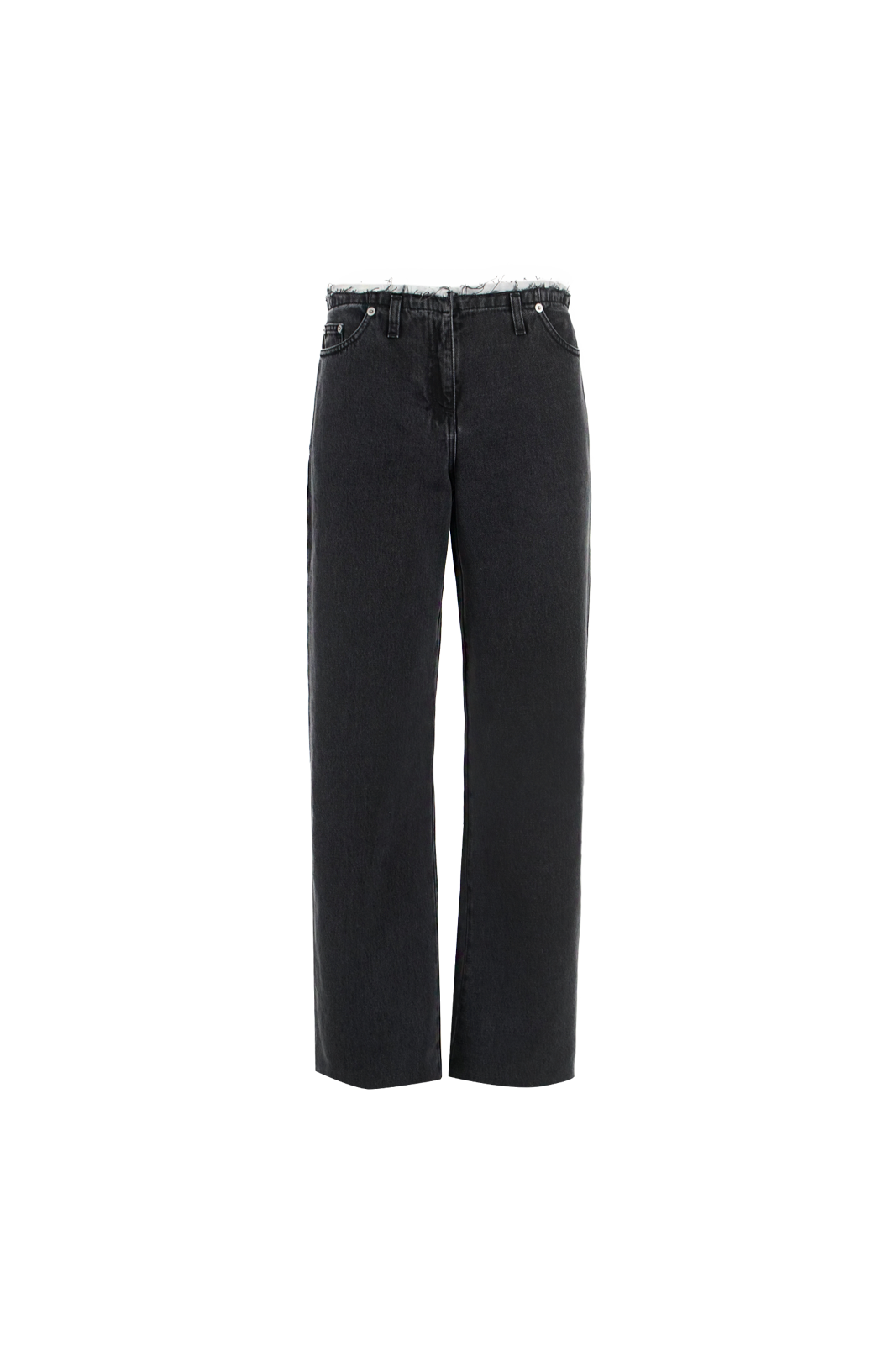 Po Straight-Leg Jeans in Black