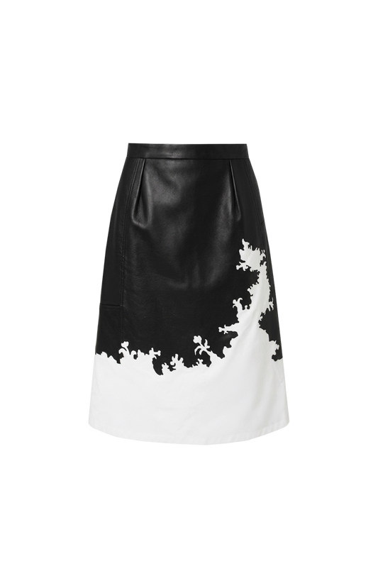 Shin Lace Cut-Out Skirt