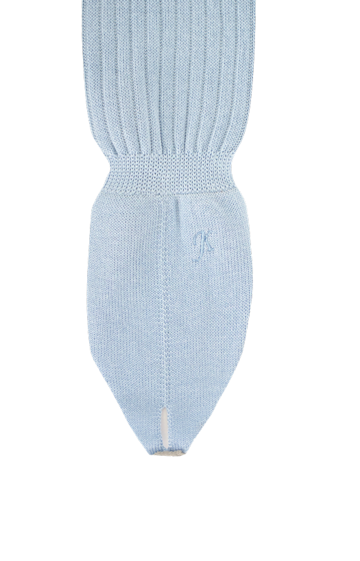 Mid Calf Thong Sock in Baby Blue