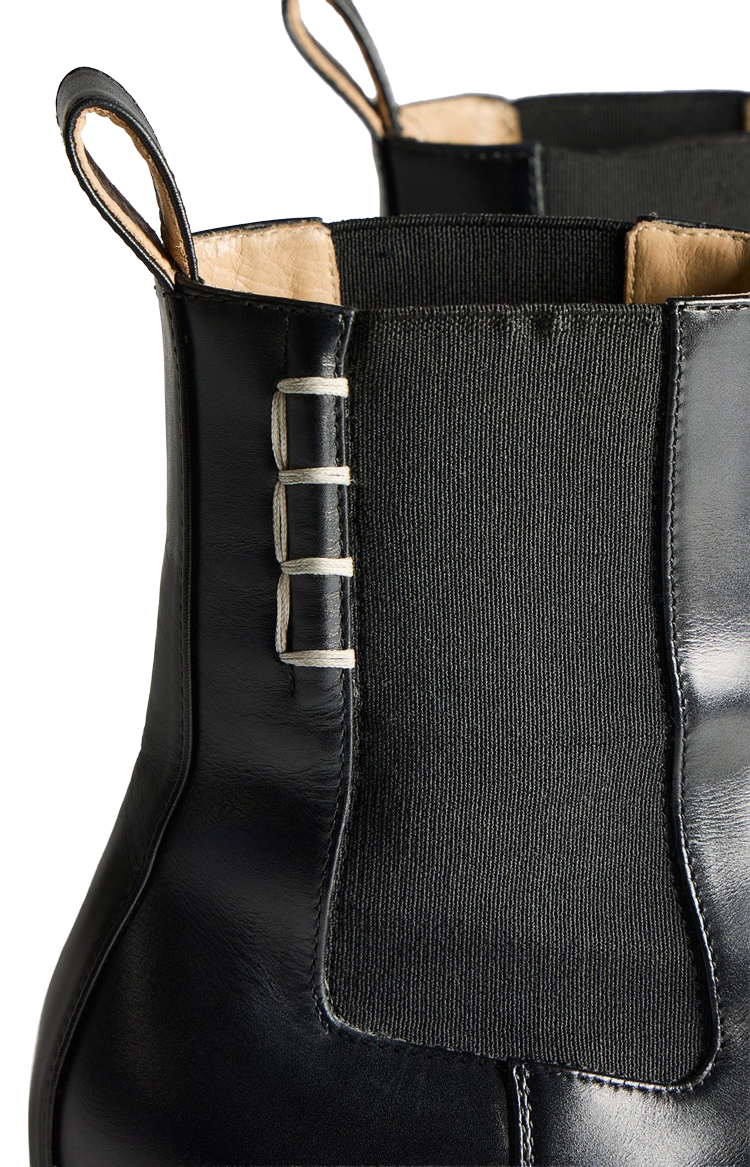 Chelsea Loafer Boots in Black