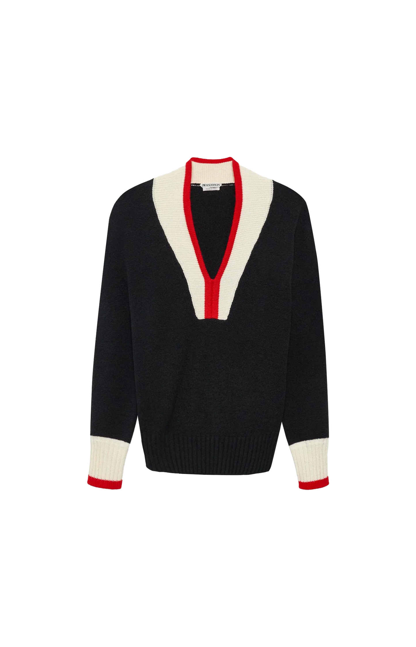 Contrast Trim Jumper in Black