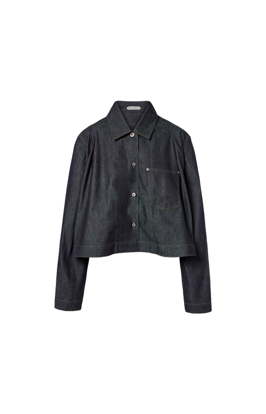 JW Anderson Flare Hem Shirt in Indigo