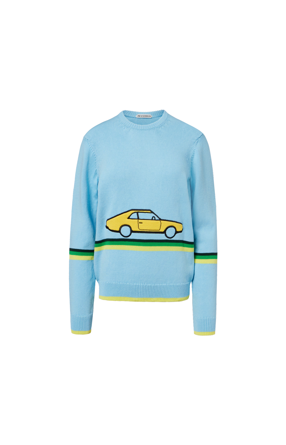 JW Anderson Crocheted Car Jumper in Sky Blue
