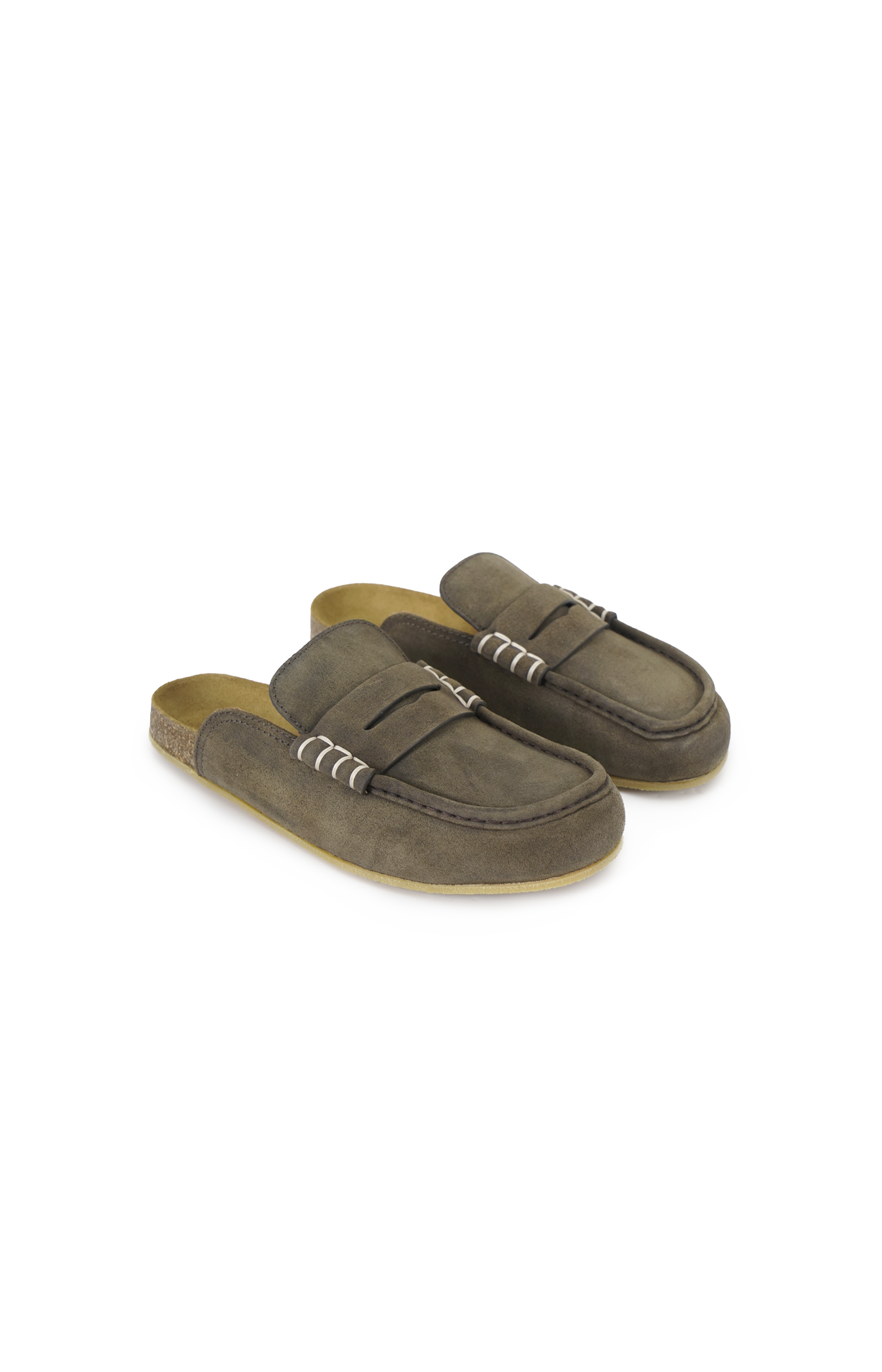 JW Anderson Loafer Mules in Dark Taupe — product photo 2