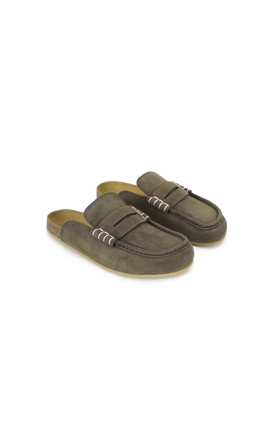 JW Anderson Loafer Mules in Dark Taupe — product photo 2
