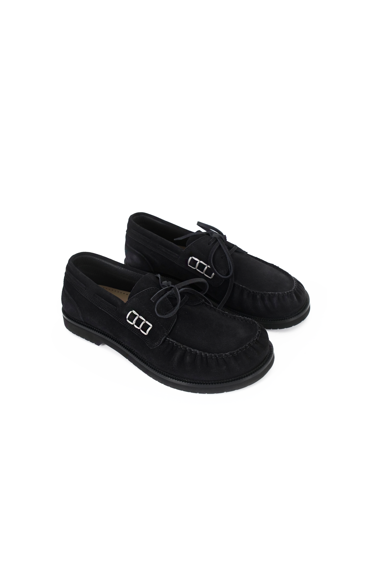 JW Anderson Leather Loafers in Midnight — product photo 2