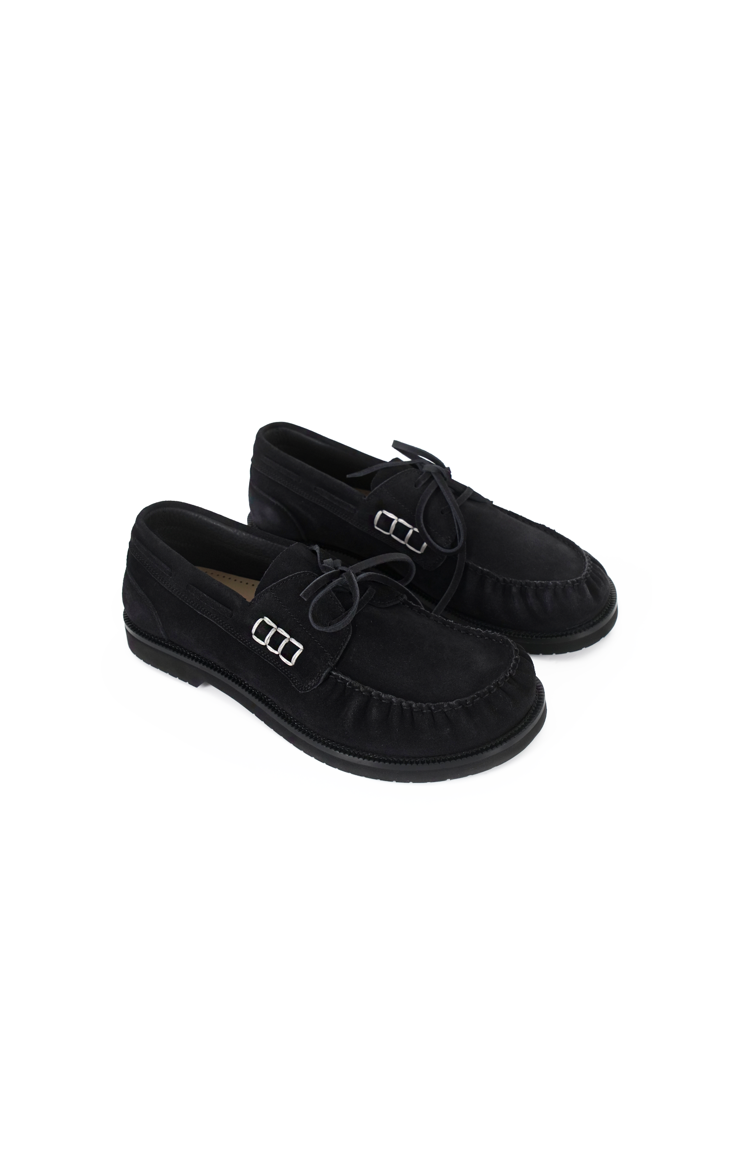 JW Anderson Leather Loafers in Midnight — product photo 2