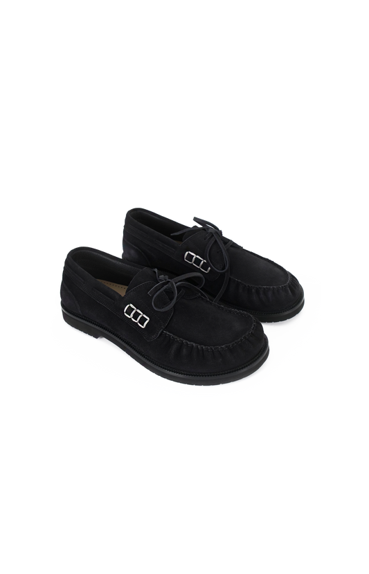 JW Anderson Leather Loafers in Midnight — product photo 2