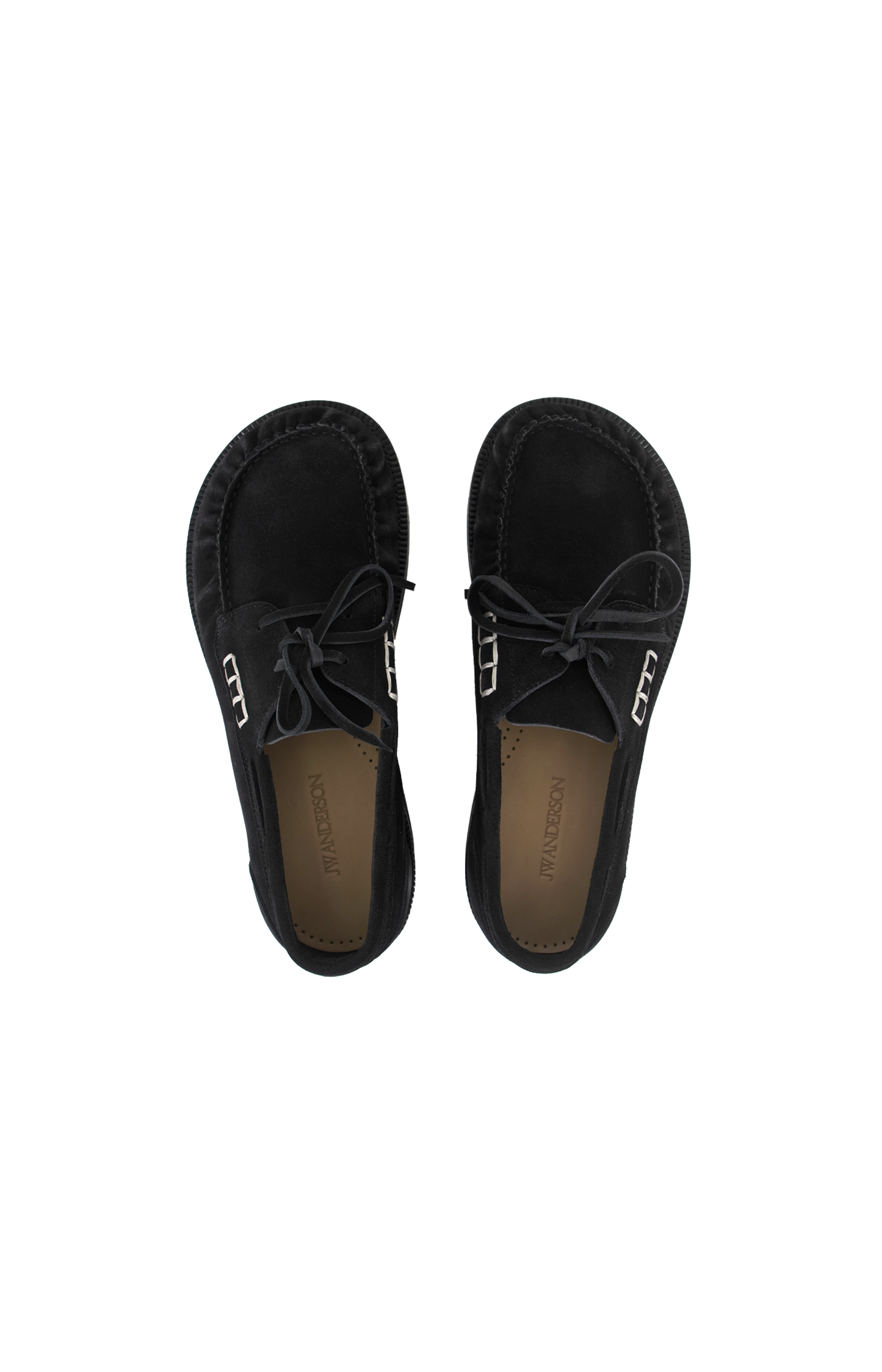 JW Anderson Leather Loafers in Midnight — product photo 3