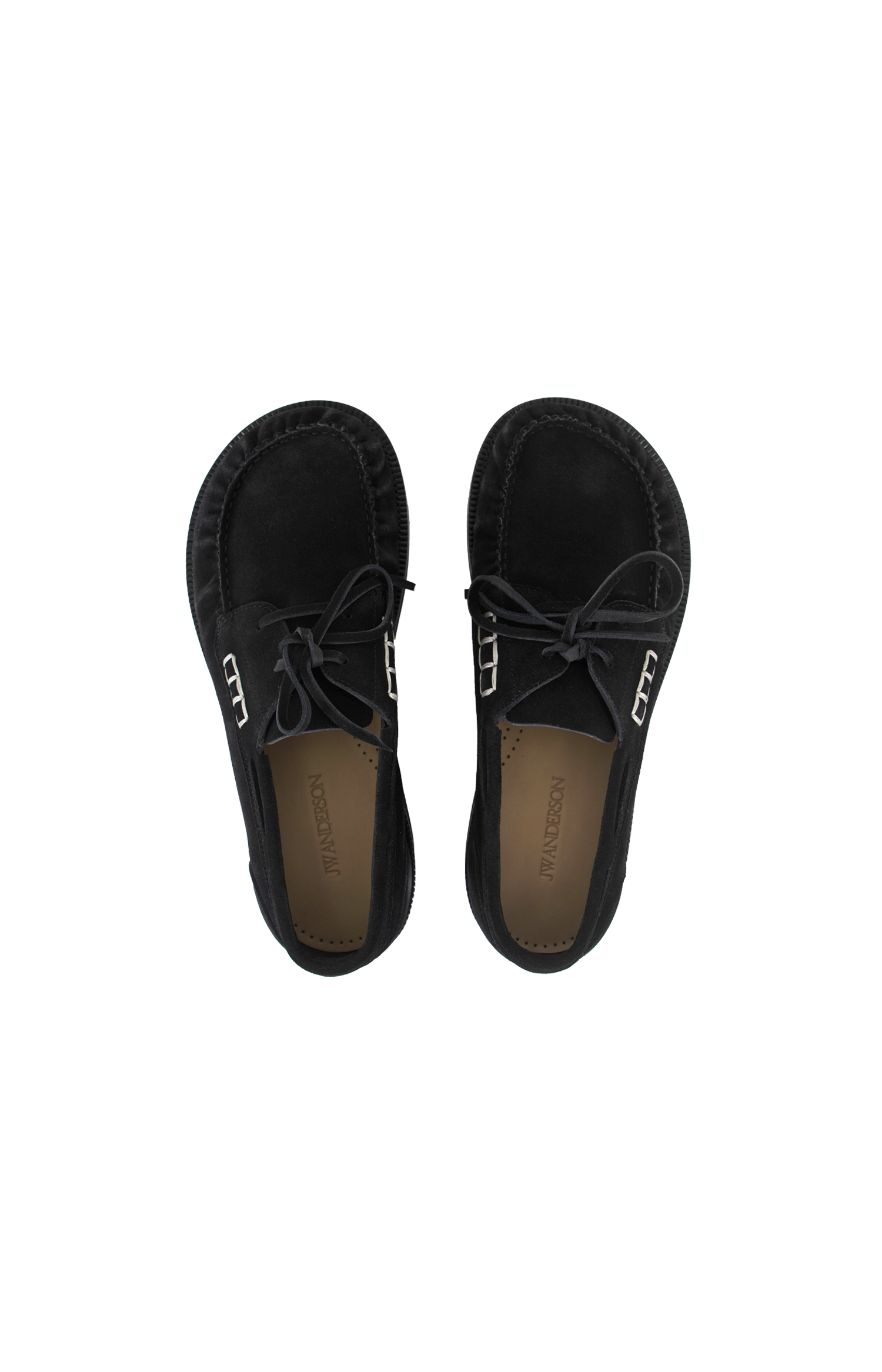 JW Anderson Leather Loafers in Midnight — product photo 3
