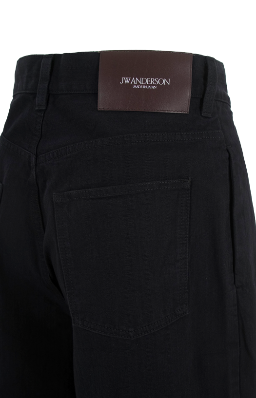 Single Pleat Trousers in Black