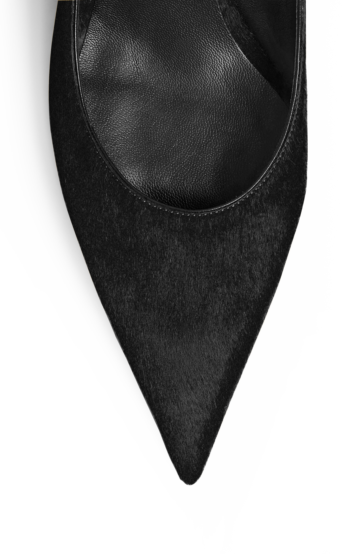 Valerie Low Pump in Black Calfhair