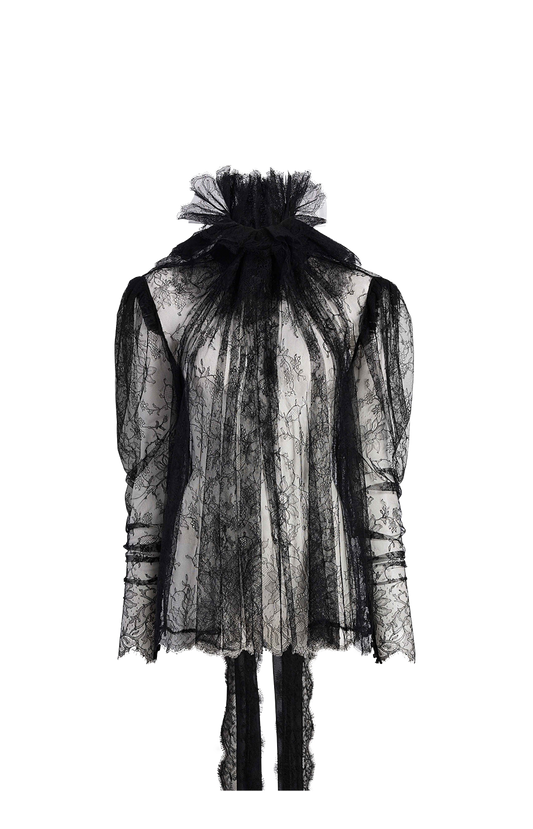 Khaite Bonnie Top in Black — front view