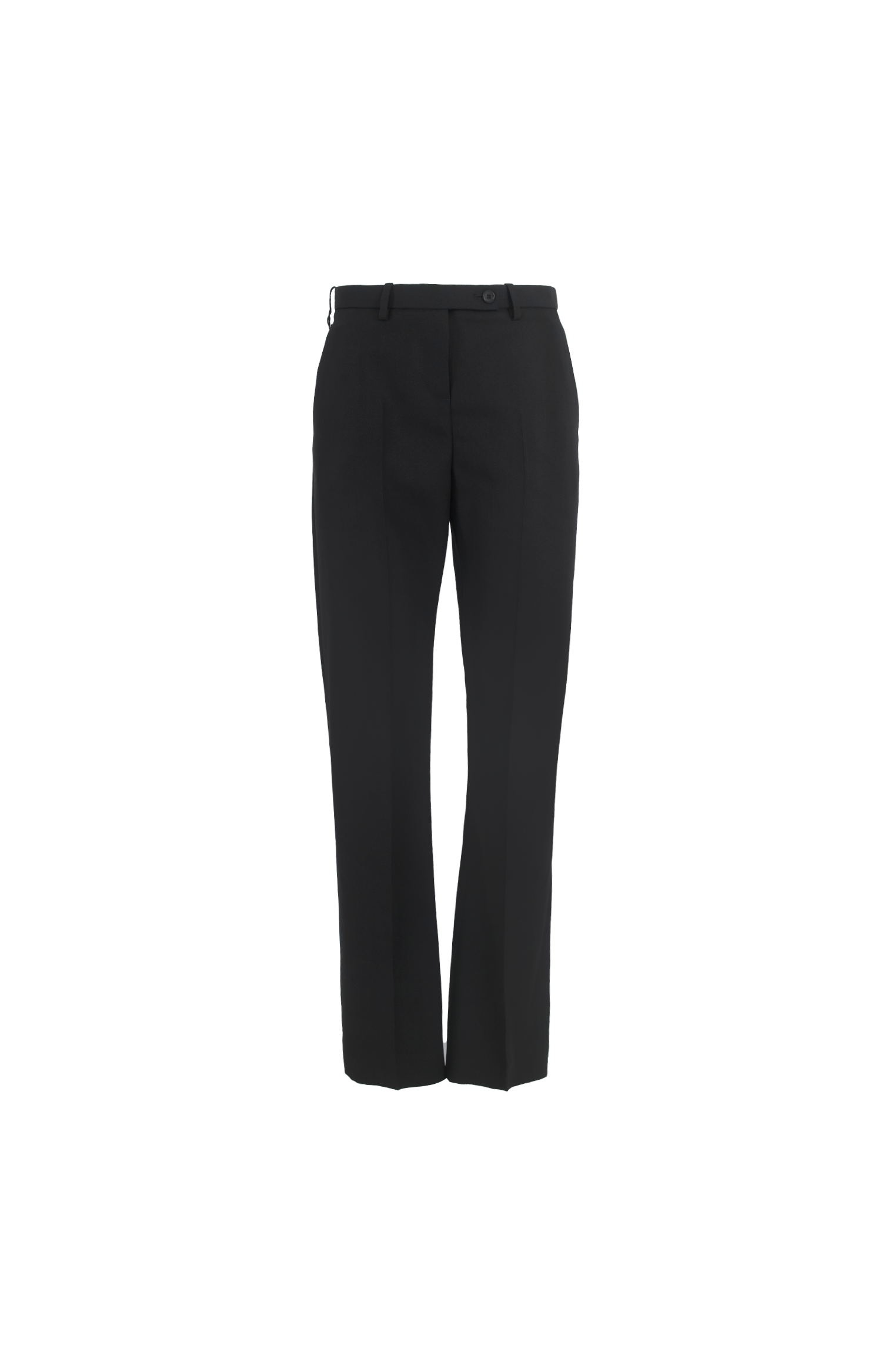 Khaite Hunter Wool Pant in Black — front view
