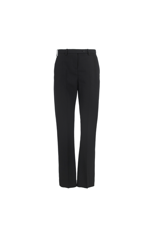 Khaite Hunter Wool Pant in Black — front view