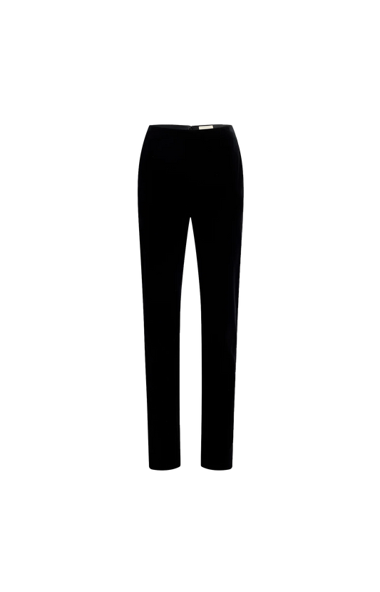Khaite Ryden Pants in Black — front view
